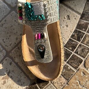 New with tags beaded sandal